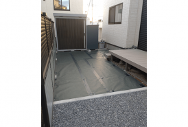 人工芝DIY　施工前