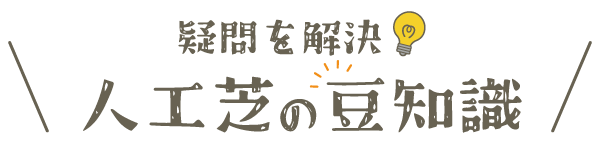 人工芝の豆知識