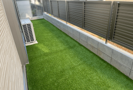 人工芝施工後③庭