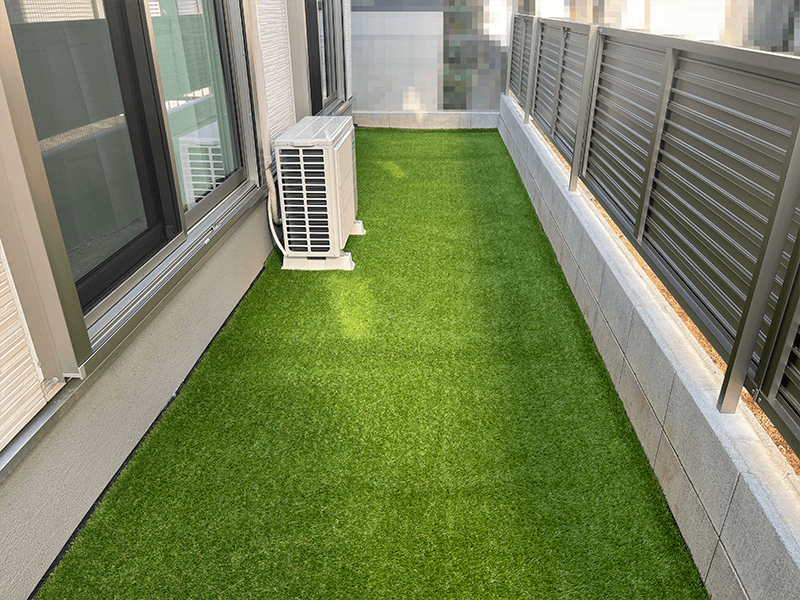 人工芝施工後④庭