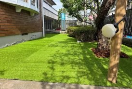 庭の人工芝diy